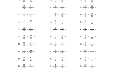 分数除法第100-110篇_编码0121-6年级数学口算计算_口算题（适合6年级）(1)_分数-除法（200篇）_（分数）除法高级（100篇）
