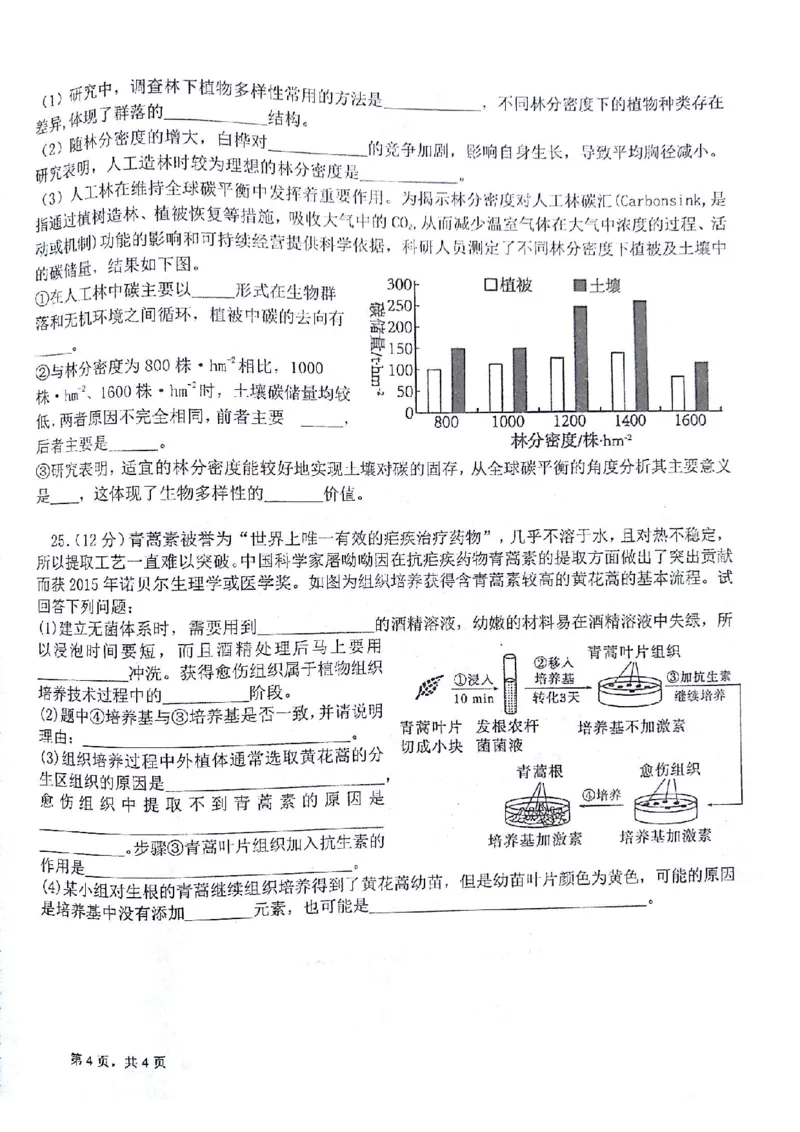 生物试题(1)_2023年10月_0210月合集_2024届甘肃金太阳高三上学期10月阶段检测（24-114C）_甘肃金太阳2024届高三上学期10月阶段检测（24-114C）生物