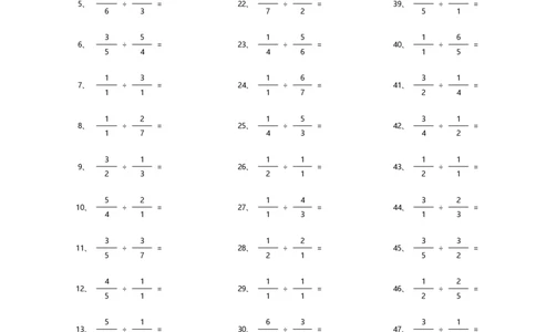 分数除法第41~60篇（初级）_编码0121-6年级数学口算计算_口算题（适合6年级）(1)_分数-除法（200篇）_（分数）除法初级（100篇）