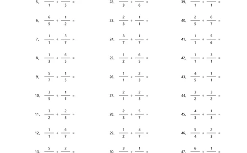 分数除法第41~60篇（初级）_编码0121-6年级数学口算计算_口算题（适合6年级）(1)_分数-除法（200篇）_（分数）除法初级（100篇）