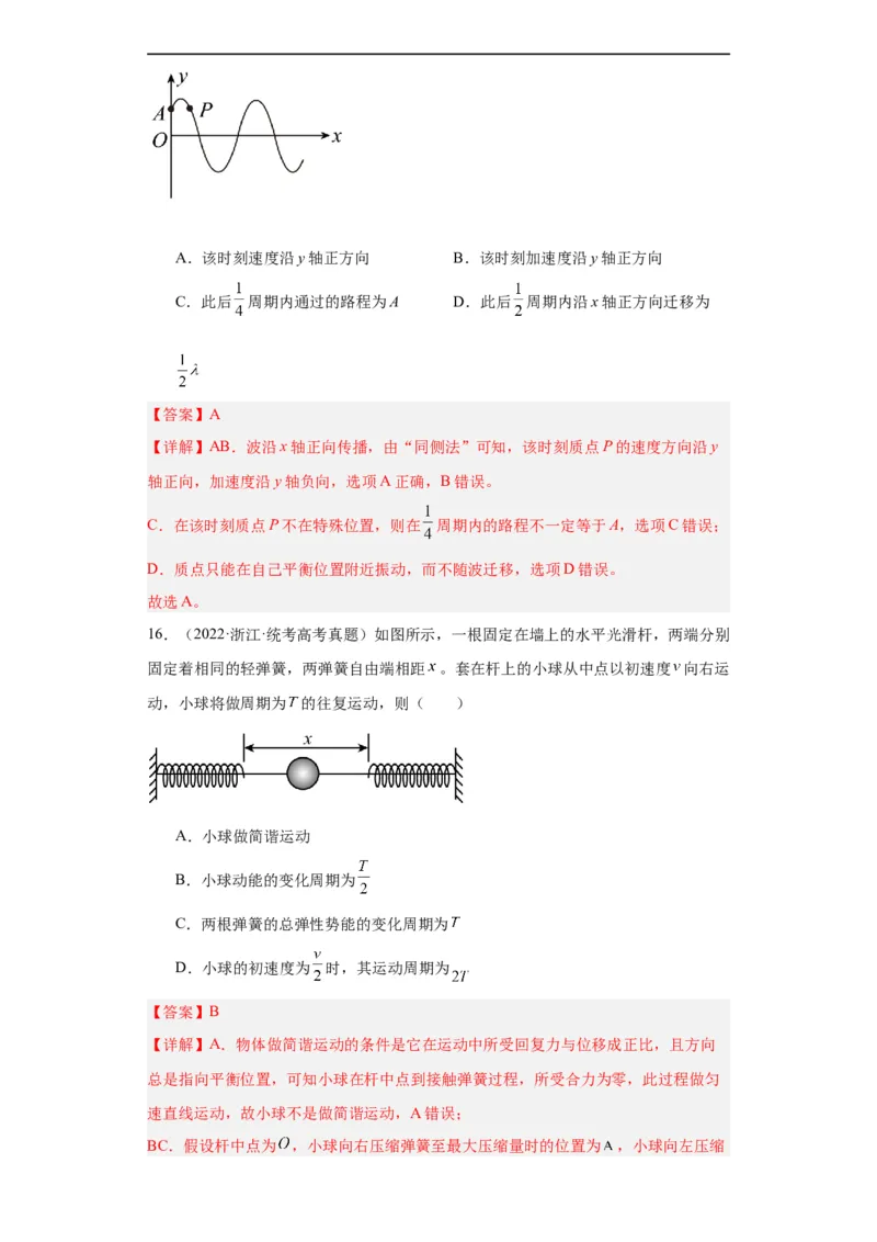 专题13机械振动机械波(解析版)_赠送：2008-2024全套高考真题_高考物理真题_送高考物理五年真题(2019-2023)分项汇编（全国通用）