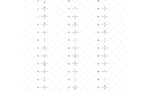 分数除法第81~100篇（初级）答案_编码0121-6年级数学口算计算_口算题（适合6年级）(1)_分数-除法（200篇）_（分数）除法初级（100篇）