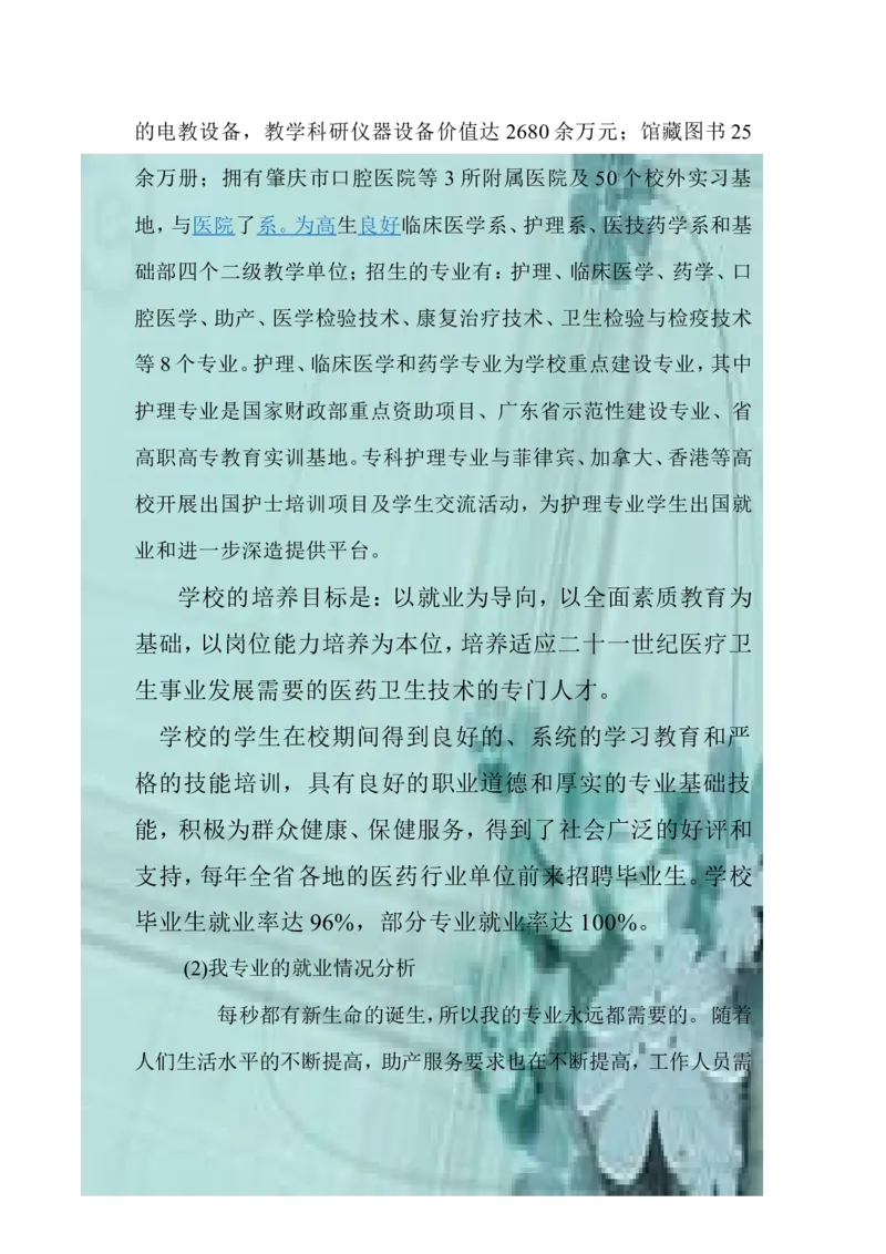 关于助产的职业规划_E6-职业规划_29护理专业