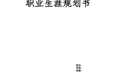 国际经济与贸易专业大学生职业生涯规划书(2)_E6-职业规划_58国际经济与贸易专业