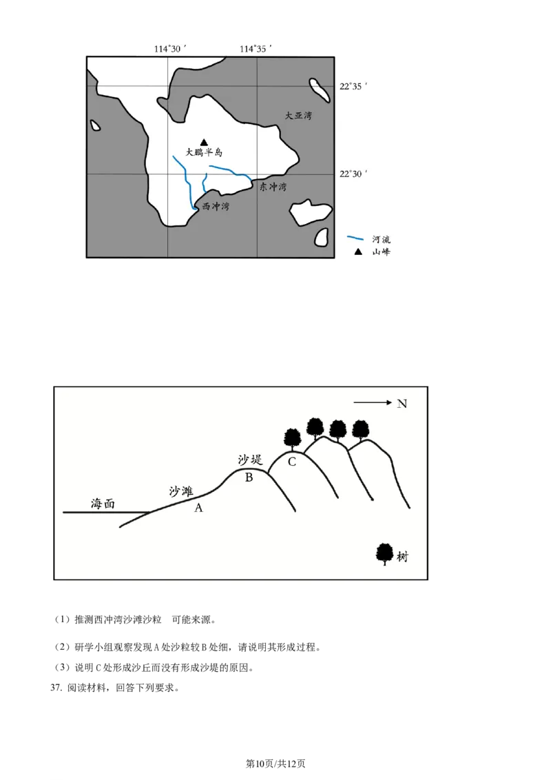 黑龙江省哈尔滨师范大学附属中学2023-2024学年高三上学期第二次调研考试地理(1)_2023年10月_01每日更新_19号_2024届黑龙江省哈尔滨师范大学附属中学高三上学期第二次调研考试