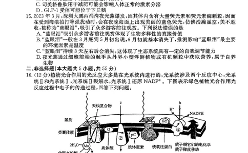 2024届安徽省皖南八校高三下学期4月第三次联考生物+答案(1)_2024年4月_024月合集_2024届安徽省皖南八校高三下学期4月第三次联考