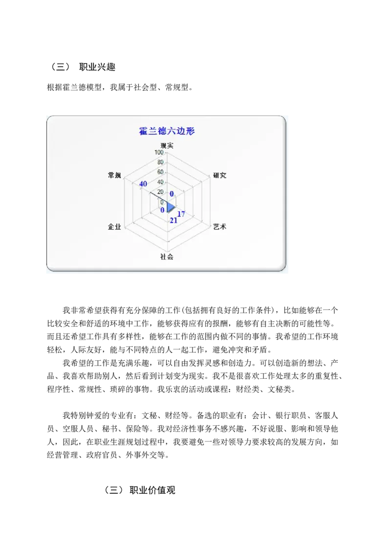 大学生个人职业生涯规划书-(1)_E6-职业规划_81文秘专业