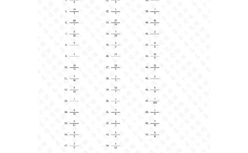 分数乘法第1-10篇答案_编码0121-6年级数学口算计算_口算题（适合6年级）(1)_分数-乘法（200篇）_（分数）乘法初级（100篇）
