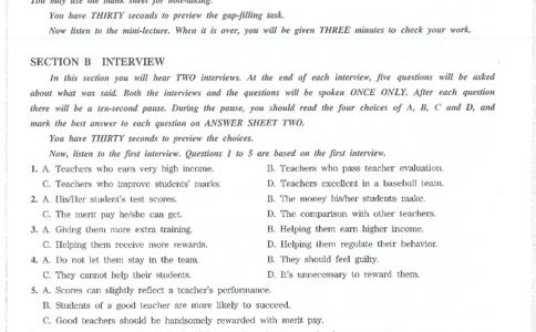 Modeltest1​_2025专四专八真题及备考资料_2009-2024专八真题+备考资料_24专八预测押题卷_专八押题卷7套_第1套预测+解析+听力