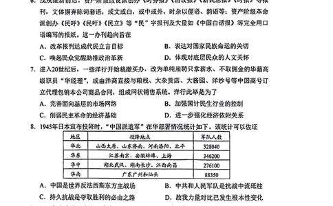 2024届山东省日照市校际联合考试高三一模（2月）历史_2024年3月_013月合集_2024届山东省日照市校际联合考试高三一模（2月）_2024届山东省日照市校际联合考试高三一模（2月）历史