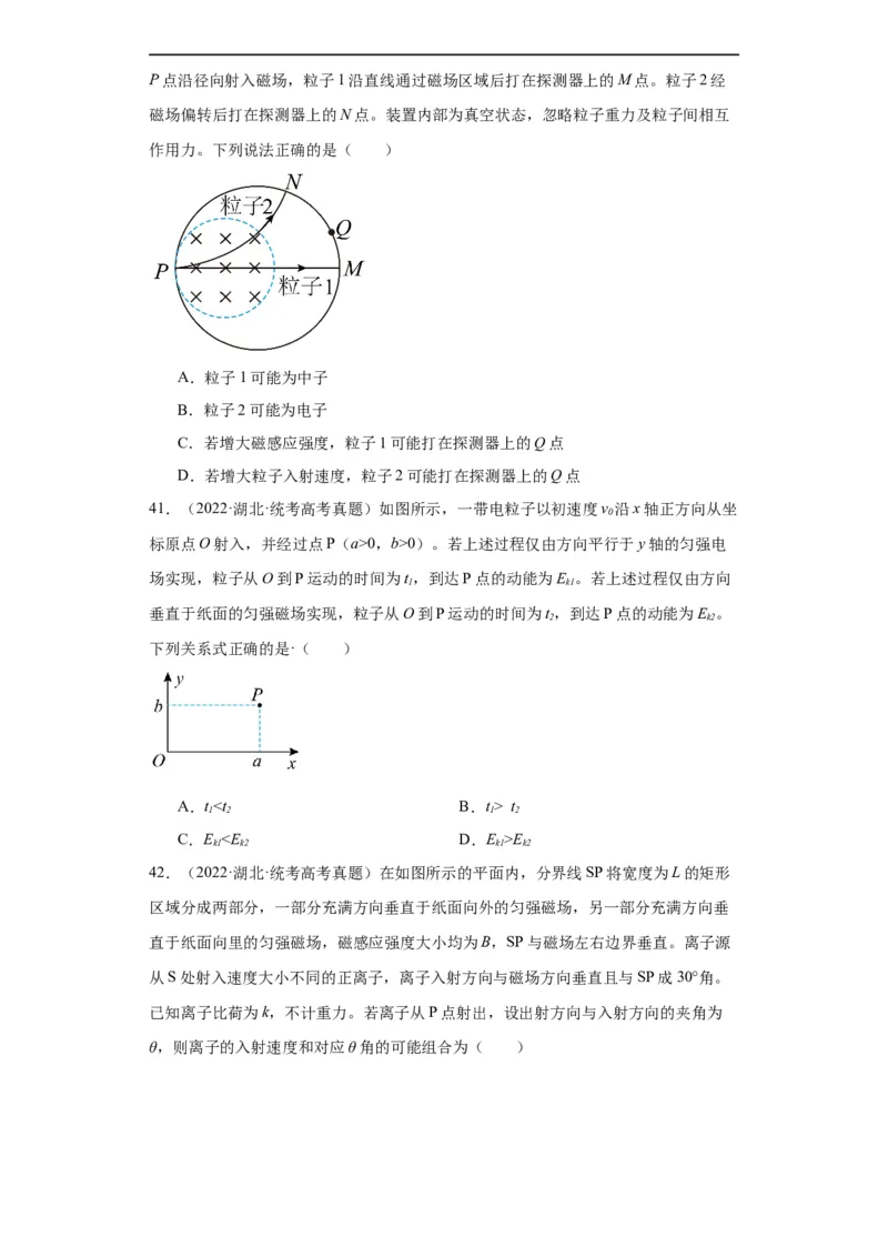 专题09磁场(原卷版)_赠送：2008-2024全套高考真题_高考物理真题_送高考物理五年真题(2019-2023)分项汇编（全国通用）