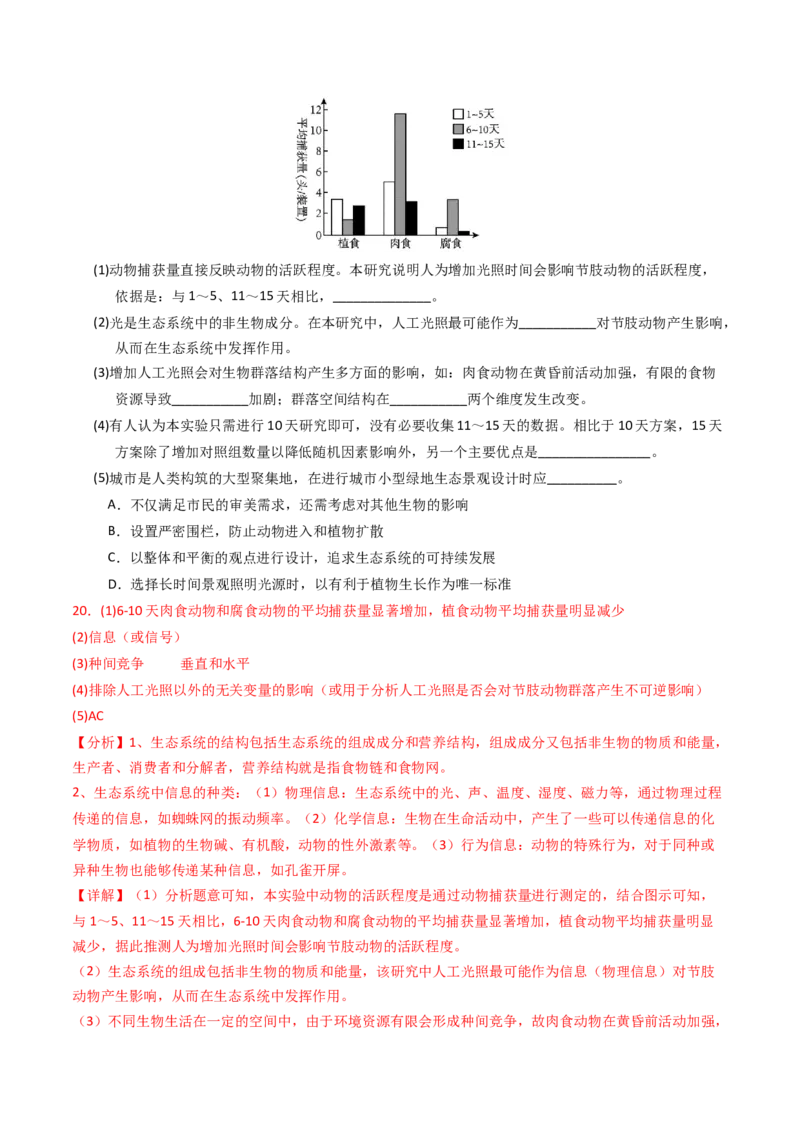 专题16生态系统与环境保护（解析卷）_近10年高考真题汇编（必刷）_十年（2014-2024）高考生物真题分项汇编（全国通用）_2023年高考真题和模拟题生物分项汇编（全国通用）