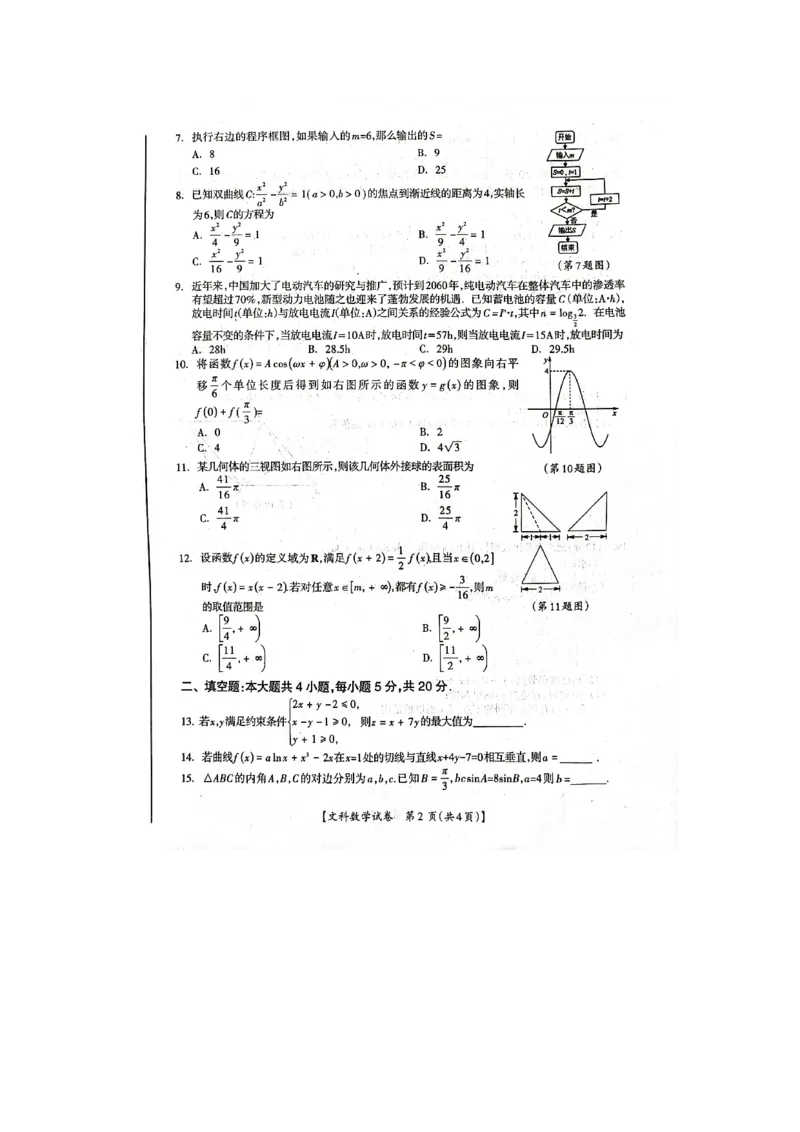 2023届广西桂三市高三联合调研考试丨文数(1)_2024年2月_022月合集_2023届广西桂林、河池、防城港三市高三下学期第二次联合调研考试全科
