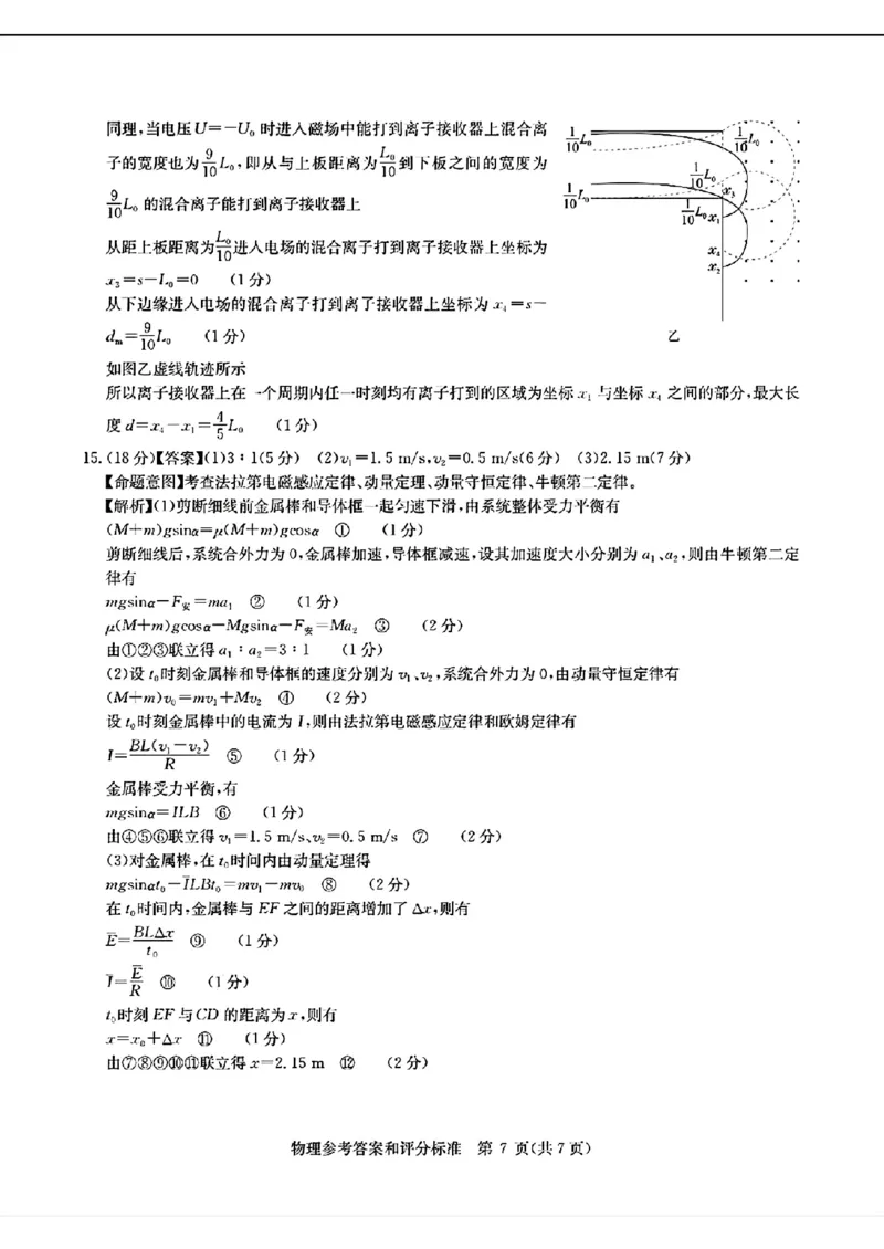 2024届华大新高考联盟高三4月联考-物理+答案(1)_2024年4月_024月合集_2024届华大新高考联盟高三4月联考