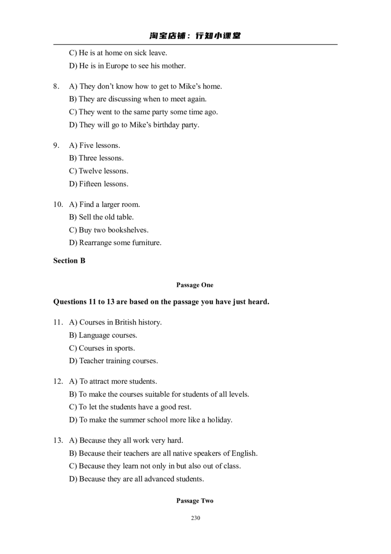 大学英语四级(CET-4)历年真题大全[89-07年39套]_英语四六级整合_英语四六级真题版本二此版为主此文件夹会持续更新_四级真题_1.四级真题+答案解析+听力音频(1989-2025)_1989&mdash;2007年6月CET4