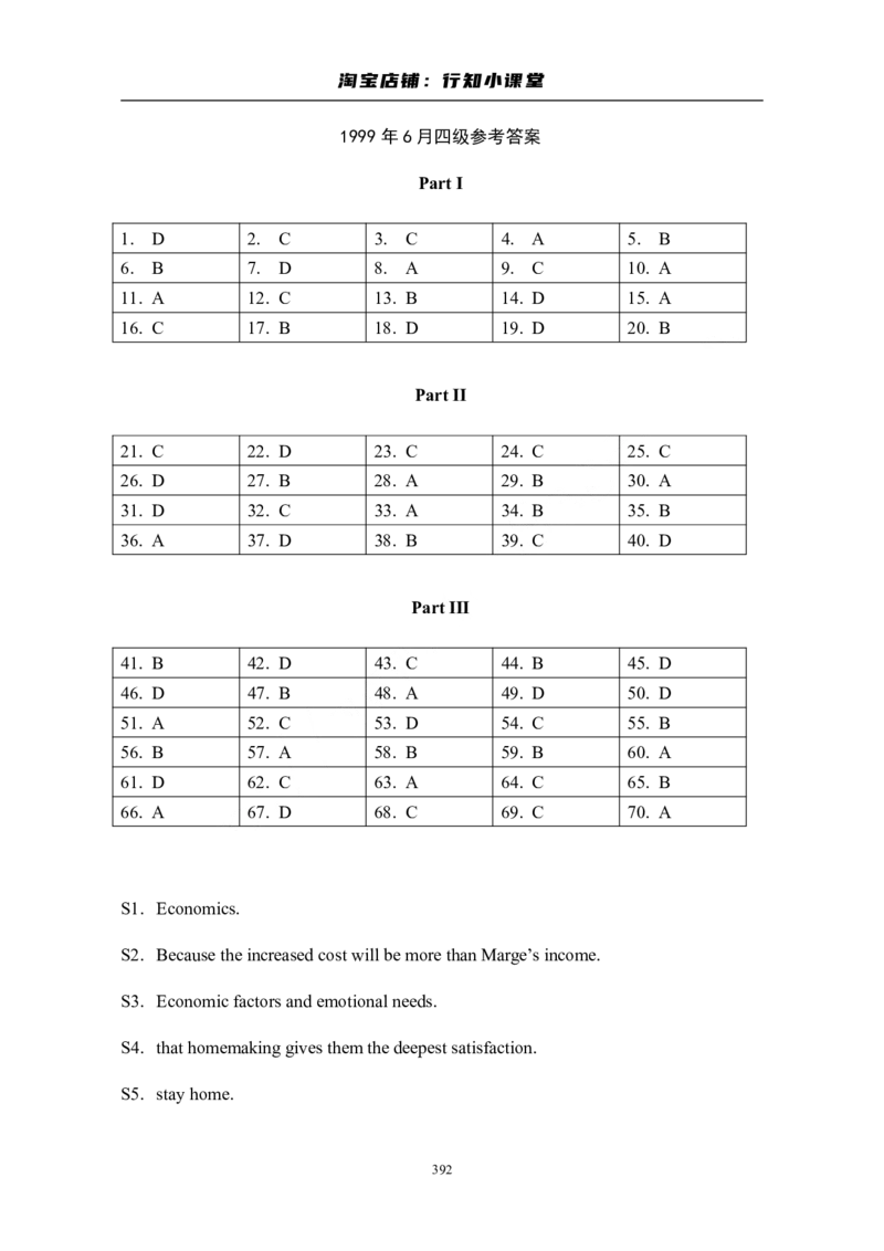 大学英语四级(CET-4)历年真题大全[89-07年39套]_英语四六级整合_英语四六级真题版本二此版为主此文件夹会持续更新_四级真题_1.四级真题+答案解析+听力音频(1989-2025)_1989&mdash;2007年6月CET4