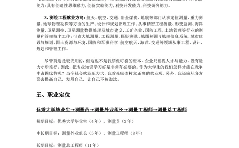 大学生职业生涯规划_E6-职业规划_91测绘专业