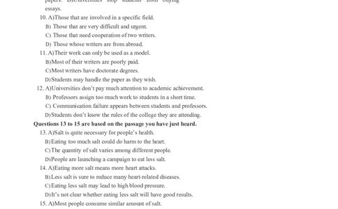 六级通关模拟卷第一套_英语四六级整合_英语四六级真题版本一此版本可作为补充_大学英语CET6_X0_03-六级模拟题_六级模拟题1-5套（赠送）_六级通关模拟卷（1）