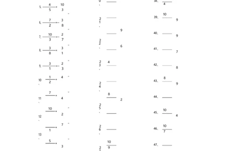 分数加减混合第1-10篇_编码0121-6年级数学口算计算_口算题（适合5年级）_分数-加减混合（280篇）_（分数）加减混合初级（100篇）