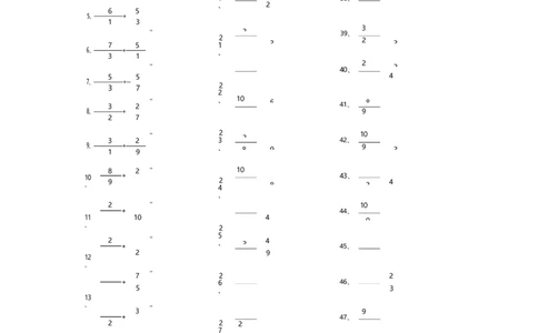 分数加减混合第1-10篇_编码0121-6年级数学口算计算_口算题（适合5年级）_分数-加减混合（280篇）_（分数）加减混合初级（100篇）