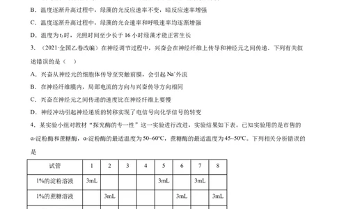 生物（全国乙卷）（考试版）_2023高考押题卷_学易金卷-2023学科网押题卷（各科各版本）_2023学科网押题卷-学易金卷-生物_生物（全国乙卷）学易金卷：2023年高考考前押题密卷