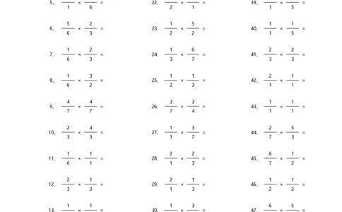 分数乘法第31~50篇（初级）_编码0121-6年级数学口算计算_口算题（适合6年级）(1)_分数-乘法（200篇）_（分数）乘法初级（100篇）