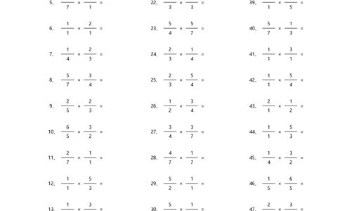 分数乘法第31~50篇（初级）_编码0121-6年级数学口算计算_口算题（适合6年级）(1)_分数-乘法（200篇）_（分数）乘法初级（100篇）