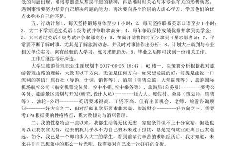 大学生职业生涯规划书旅游专业_E6-职业规划_94其他专业