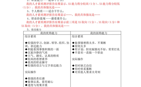 大学生职业生涯规划大赛作品模板_E6-职业规划_95通用范本
