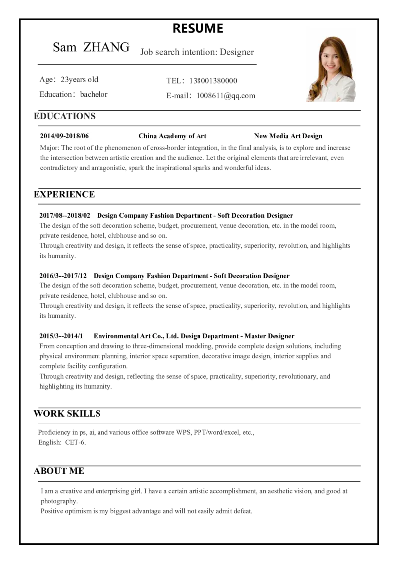 3中英文对照简历(83)_各类简历_简历模板(1)_英文简历模版86套2025版_