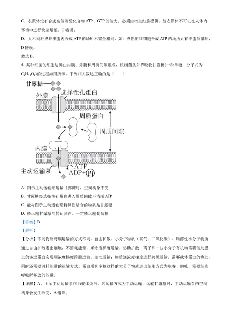 生物答案(1)_2023年10月_0210月合集_2024届安徽省巢湖市第一中学高三上学期10月月考试题_安徽省巢湖市第一中学2024届高三上学期10月月考试题生物