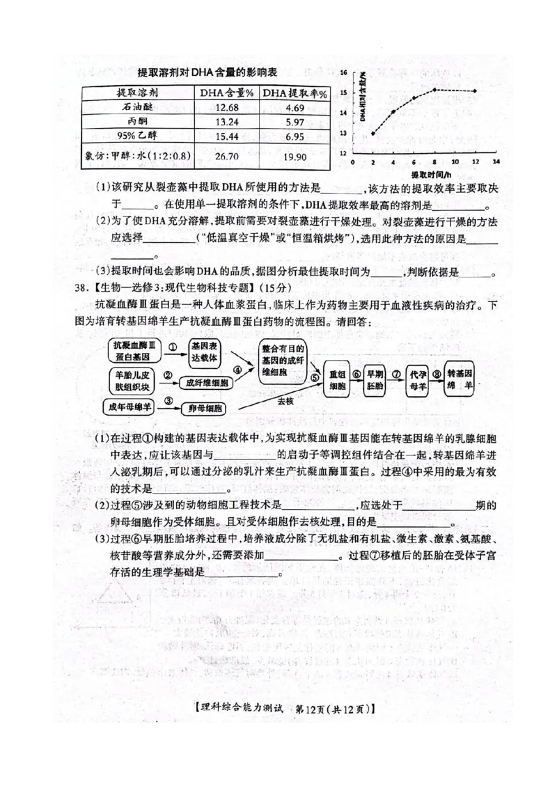 2023届广西桂三市高三联合调研考试丨理综(1)_2024年2月_022月合集_2023届广西桂林、河池、防城港三市高三下学期第二次联合调研考试全科