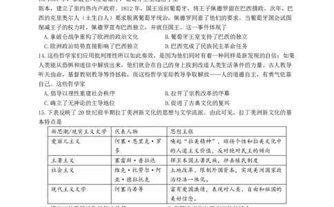 2024届江苏省决胜新高考高三下学期4月大联考历史试题（含答案）(1)_2024年4月_024月合集_2024届江苏省决胜新高考高三下学期4月大联考