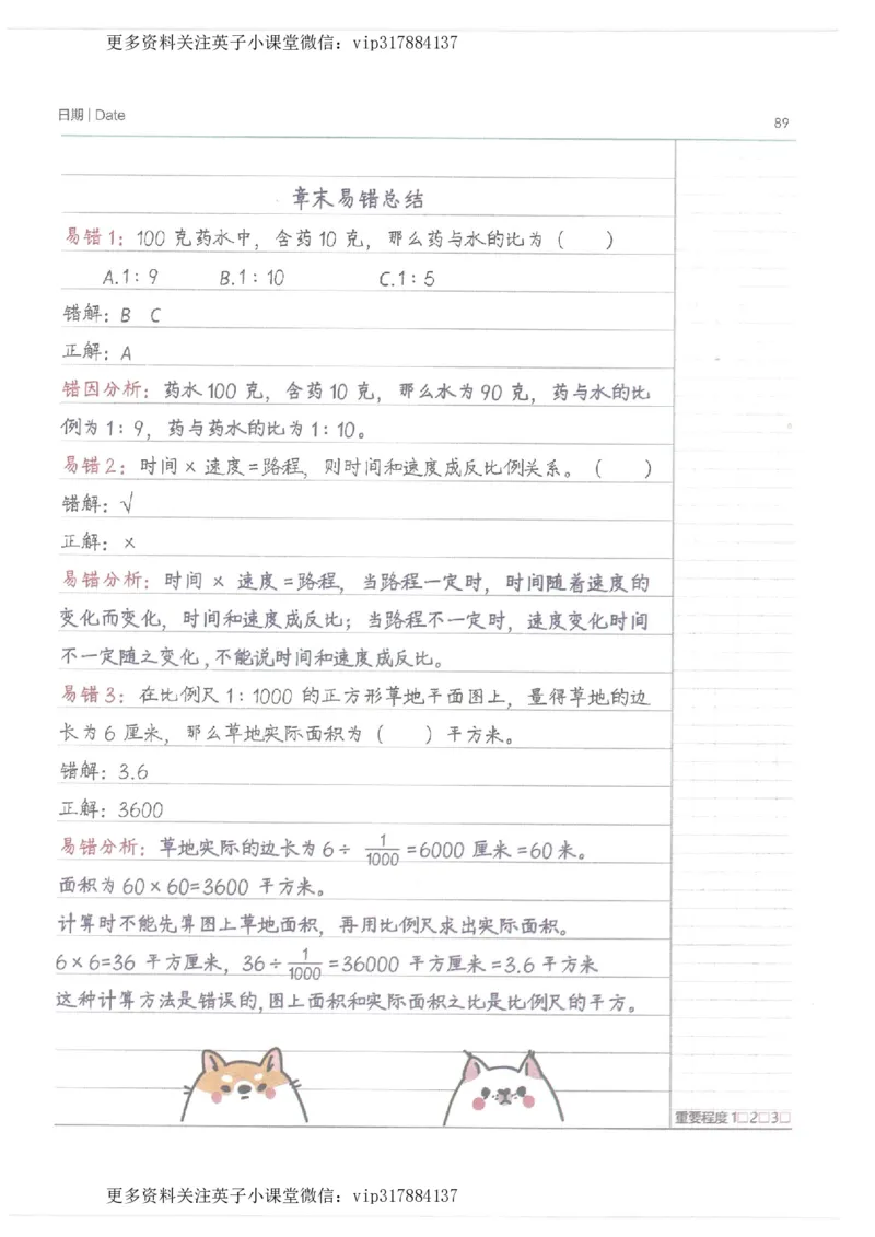 数学小学学霸笔记_赠送小初高学霸笔记等_赠_小学学霸笔记