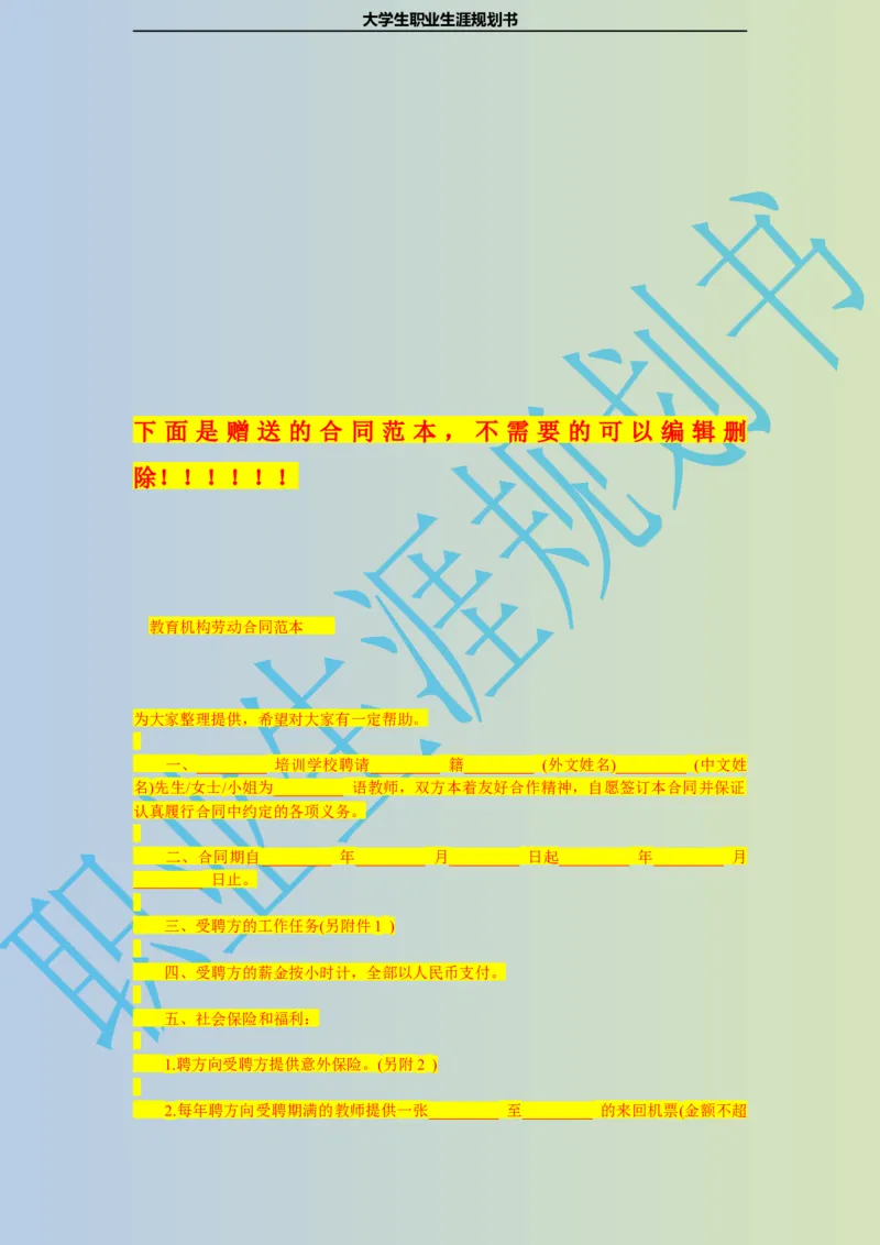 大学生职业生涯规划书电子商务专业_E6-职业规划_13电子商务专业