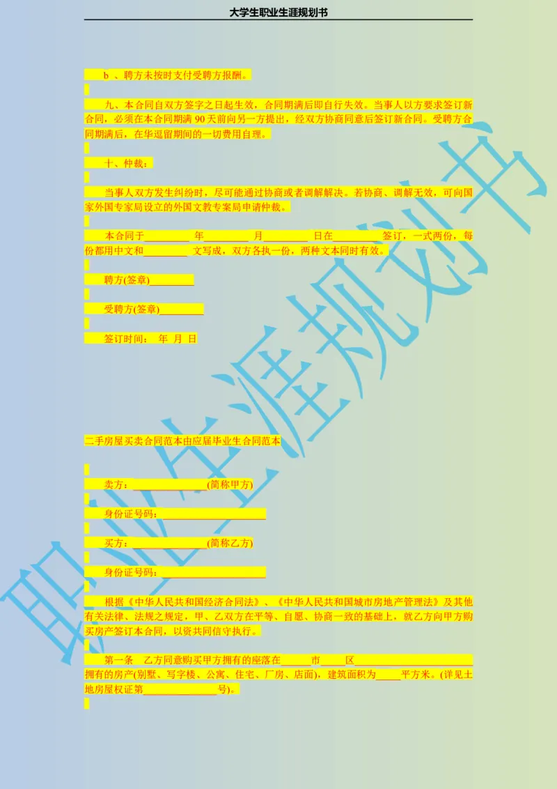 大学生职业生涯规划书电子商务专业_E6-职业规划_13电子商务专业