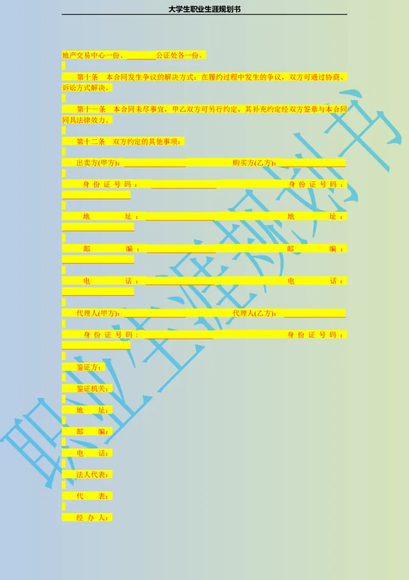 大学生职业生涯规划书电子商务专业_E6-职业规划_13电子商务专业