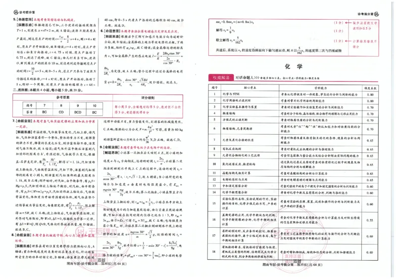 王后雄答案提分策（32页）_2024高考押题卷_22024王hou雄_（新高考）2024王后雄押题预测卷（分科版）_2.数学