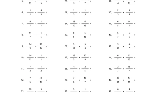 分数加减混合第21~40篇（高级）_编码0121-6年级数学口算计算_口算题（适合5年级）_分数-加减混合（280篇）_（分数）加减混合高级1~（100篇）