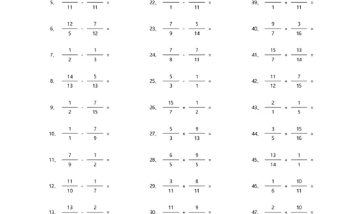 分数加减混合第21~40篇（高级）_编码0121-6年级数学口算计算_口算题（适合5年级）_分数-加减混合（280篇）_（分数）加减混合高级1~（100篇）