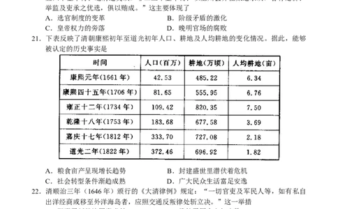 河南省中原名校联盟2024届高三上学期9月调研考试&mdash;&mdash;历史_2023年9月_01每日更新_22号_2024届河南省中原名校联盟高三上学期9月调研考试