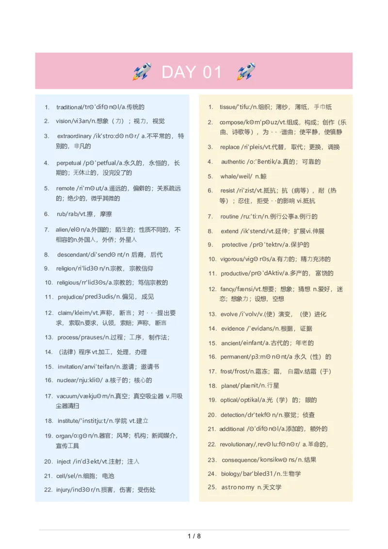 8单词-英语四六级5天搞定1000个高频词_英语四六级整合_英语四六级真题版本二此版为主此文件夹会持续更新_四六级单词汇总_六级单词