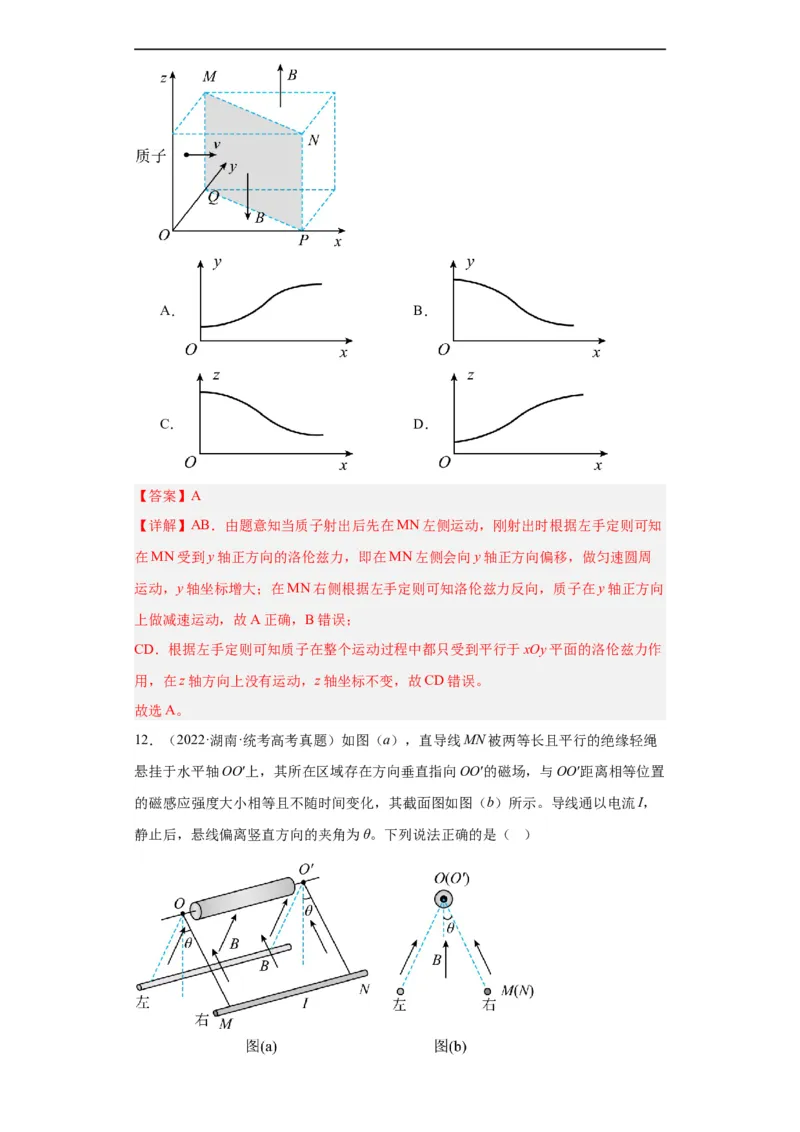 专题09磁场(解析版)_赠送：2008-2024全套高考真题_高考物理真题_送高考物理五年真题(2019-2023)分项汇编（全国通用）
