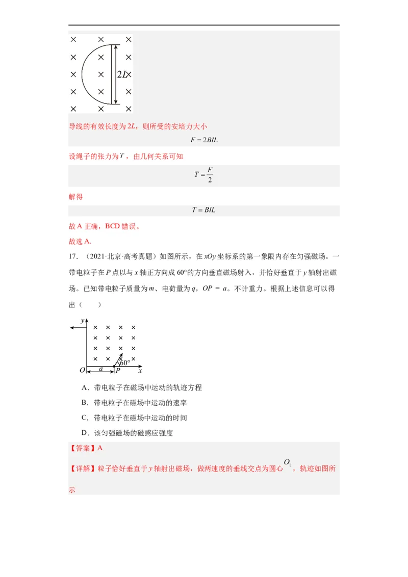 专题09磁场(解析版)_赠送：2008-2024全套高考真题_高考物理真题_送高考物理五年真题(2019-2023)分项汇编（全国通用）