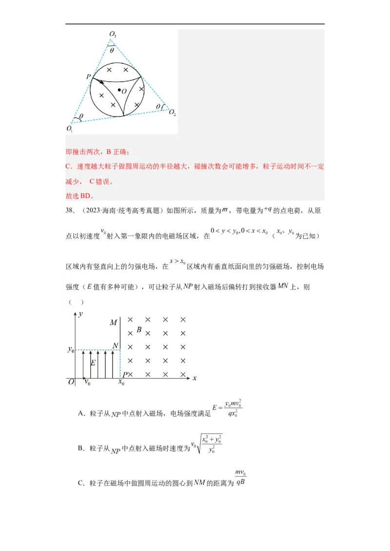专题09磁场(解析版)_赠送：2008-2024全套高考真题_高考物理真题_送高考物理五年真题(2019-2023)分项汇编（全国通用）