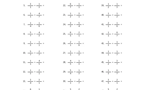 分数加法第41-60篇（初级）_编码0121-6年级数学口算计算_口算题（适合5年级）_分数-加法（200篇）_（分数）加法初级（100篇）