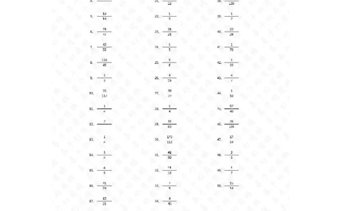 分数减法第91~100篇（高级）答案_编码0121-6年级数学口算计算_口算题（适合5年级）_分数-减法（200篇）_（分数）减法高级（100篇）