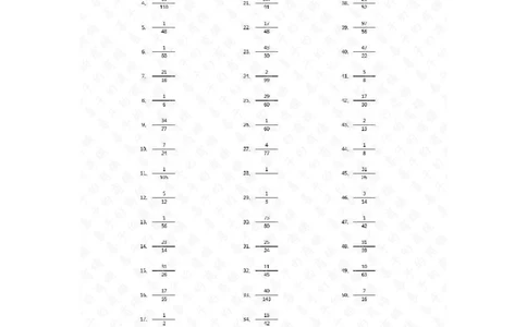 分数减法第91~100篇（高级）答案_编码0121-6年级数学口算计算_口算题（适合5年级）_分数-减法（200篇）_（分数）减法高级（100篇）