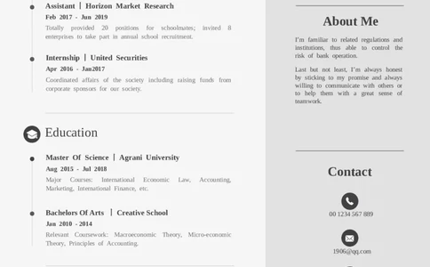 2高端简洁英文CV简历(61)_各类简历_简历模板(1)_英文简历模版86套2025版_