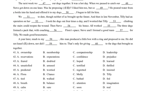 专题15完形填空记叙文（20空）-五年（2019-2023）高考英语真题分项汇编（原卷版）_赠送：2008-2024全套高考真题_高考英语真题_送高考英语五年真题(2019-2023)分项汇编（全国通用）